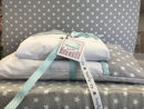 Εικόνα της Σεντόνια Κούνιας Handmade Stars Aqua-Grey