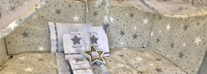 Εικόνα της Πάντα Κούνιας Handmade Twinkle Twinkle Grey