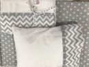 Εικόνα της Σεντόνια Κούνιας Handmade Chevron Grey