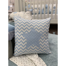 Εικόνα της Μαξιλάρι Handmade Star Chevron Blue