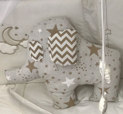 Εικόνα της Διακοσμητικό Μαξιλάρι Handmade Twinkle Elephant Beige