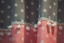 Εικόνα της Κουρτίνα Handmade Stars Pink-Grey