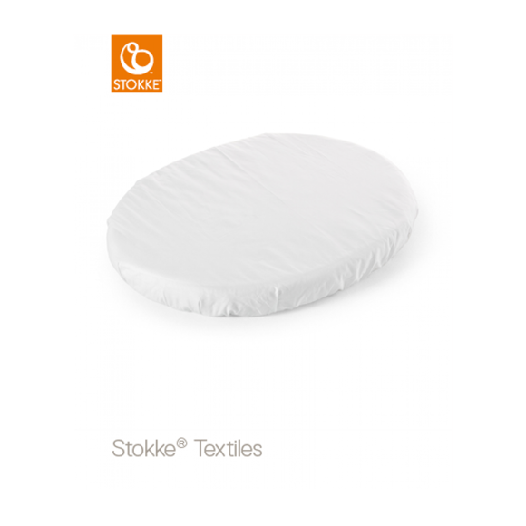 Εικόνα της Stokke Sleepi Mini Fitted Sheet κατωσέντονο white 80 cm