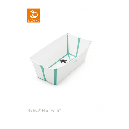 Εικόνα της Stokke Flexi Bath μπανάκι με θερμοευαίσθητη βαλβίδα white aqua