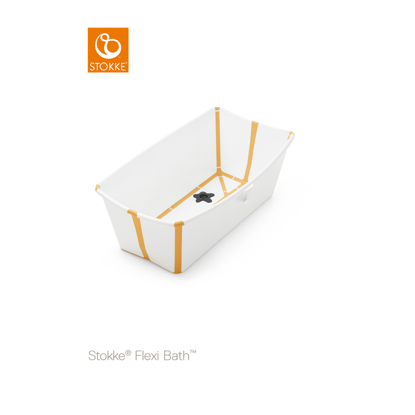 Εικόνα της Stokke Flexi Bath μπανάκι με θερμοευαίσθητη βαλβίδα White yellow