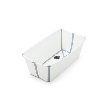 Εικόνα της Stokke Flexi Bath με θερμοευαίσθητη βαλβίδα White & Δώρο Newborn Support
