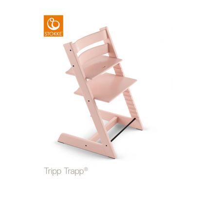 Εικόνα της Stokke Tripp trapp κάθισμα φαγητού Serene pink  με δώρο το baby set