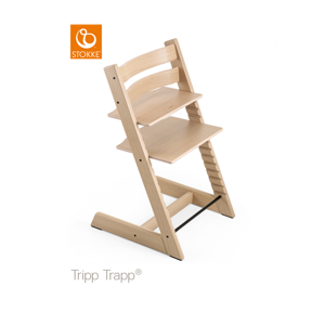 Εικόνα της Stokke Tripp Trapp Oak κάθισμα φαγητού Natural & Δώρο Baby Set