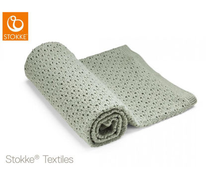 Εικόνα της Stokke Blanket Merino Wool μάλλινη κουβέρτα Green