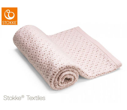 Εικόνα της Stokke Blanket Merino Wool μάλινη κουβέρτα Pink