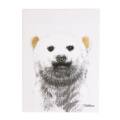 Εικόνα της Κάδρο Polar Bear Childhome Gold 30*40cm