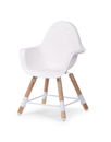 Εικόνα της Κάθισμα Φαγητού Childhome EVOLU 2 Natural - White 2 in 1 & Bumper