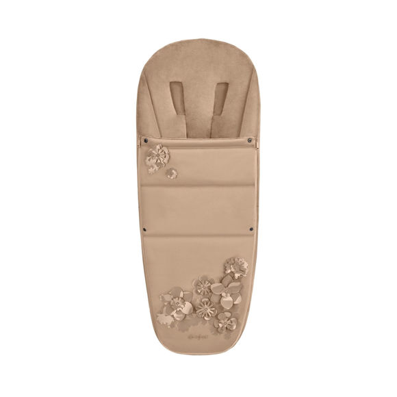 Εικόνα της Cybex Platinum Footmuff Ποδόσακος καροτσιού Simply Flowers Nude Beige