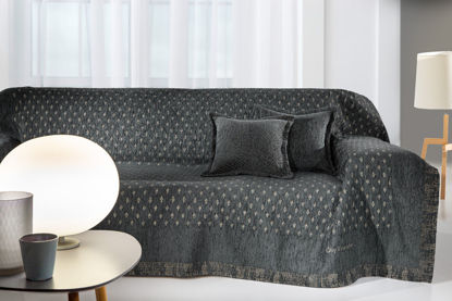 Εικόνα της Guy Laroche Ριχτάρι Τριθέσιου Καναπέ Intima 180x300cm Titanium