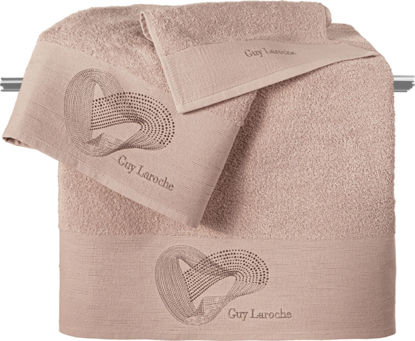 Εικόνα της Guy Laroche Σετ Πετσέτες 3τμχ Alora Old Pink