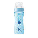 Εικόνα της Chicco Πλαστικό Mπιμπερό Well Being 0 BPA 4m+ Γαλάζιο, Θηλή Σιλικόνης Γρήγορης Ροής 330ml