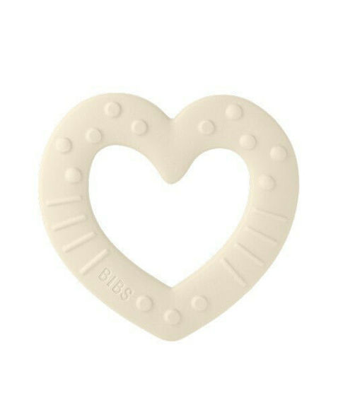 Εικόνα της Bibs Bitie Heart Ivory 3+ μηνών
