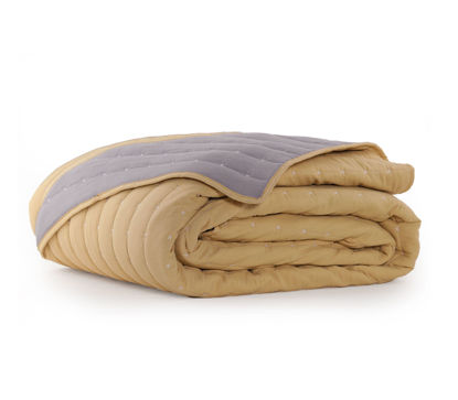 Εικόνα της ΚΟΥΒΕΡΛΙ KING SIZE BICOLOR-22 YELLOW/GREY 270x270 NEF NEF