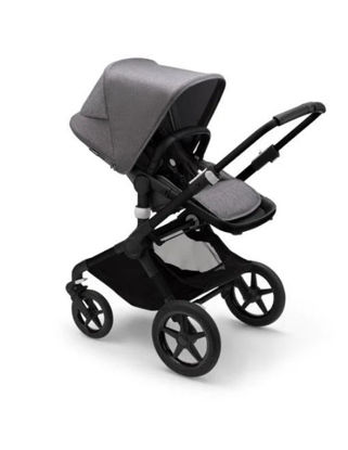 Εικόνα της Παιδικό Kαρότσι Bugaboo Fox 3 Complete Black/Grey Melange- Grey Melange