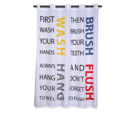 Εικόνα της ΚΟΥΡΤΙΝΑ ΜΠΑΝΙΟΥ BATH RULES 180X200