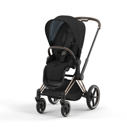 Εικόνα της Cybex Priam Frame Rosegold - Seat Deep black