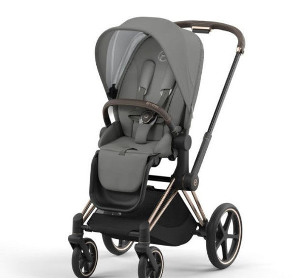 Εικόνα της Cybex ePriam Frame Rosegold - Seat Soho Grey