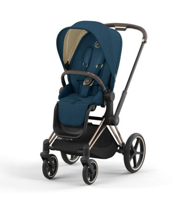 Εικόνα της Cybex ePriam Frame Rosegold - Seat Mountain blue 2022