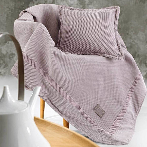 Εικόνα της Guy Laroche Ριχτάρι Διθέσιου Καναπέ Rubicon 250x170cm Amethyst
