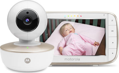 Εικόνα της Motorola Ασύρματη Ενδοεπικοινωνία Μωρού Με Κάμερα & Ήχο με Νανουρίσματα & Μελωδίες 5" 2τμχ