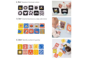 Εικόνα της Taf Toys My 1st Tummy time cards παιχνίδι δραστηριοτήτων