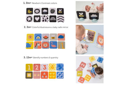 Εικόνα της Taf Toys My 1st Tummy time cards παιχνίδι δραστηριοτήτων