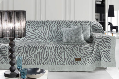 Εικόνα της Guy Laroche Ριχτάρι Τριθέσιου Καναπέ Orion 180x300cm Ocean