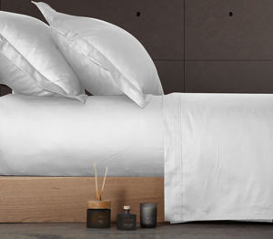 Εικόνα της ΣΕΝΤΟΝΙ ΒΑΜΒΑΚΟΣΑΤΕΝ KING SIZE ME ΛΑΣΤΙΧΟ ELEMENTS 180X200+35 WHITE  