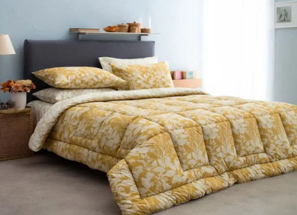 Εικόνα της Πάπλωμα Διπλό Laura-2 Mustard Vesta Home 190x230