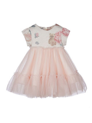 Εικόνα της Lapin Παιδικό Φόρεμα Τούλινο Κοντομάνικο Ροζ No3