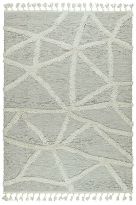 Εικόνα της Χαλί Thick 824 Grey-Cream 200x250