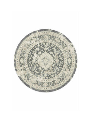 Εικόνα της Χαλί 2222 Velvet Grey / Beige Στρογγυλό με Διάμετρο 160