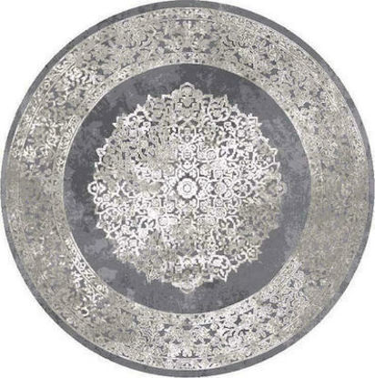 Εικόνα της Χαλί  5782 Velvet Grey / Beige Στρογγυλό με Διάμετρο 160εκ.