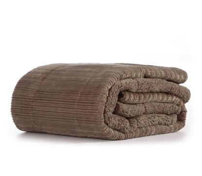 Εικόνα της ΚΟΥΒΕΡΤΟΠΑΠΛΩΜΑ MONO REDICK TAUPE 160X220 NEF NEF