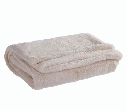 Εικόνα της ΒΡΕΦΙΚΗ ΚΟΥΒΕΡΤΑ ΑΓΚΑΛΙΑΣ RABBIT FUR HUG 80X110 ECRU NEF NEF