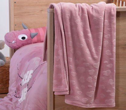 Εικόνα της ΒΡΕΦΙΚΗ ΚΟΥΒΕΡΤΑ FLEECE ΑΓΚΑΛΙΑΣ NAP 80X110 ROSE NEF NEF