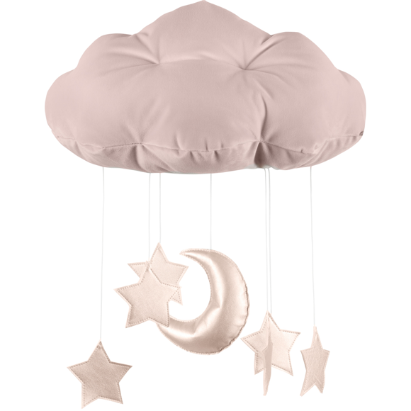 Εικόνα της Παιχνίδι κρεμαστό Cloud Powder Pink with powder pink stars