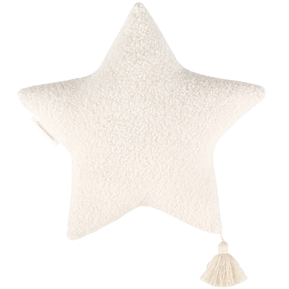 Εικόνα της Μαξιλάρι Boho Sheepskin Star Vanilla