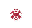 Εικόνα της ΧΡΙΣΤΟΥΓΕΝΝΙΑΤΙΚΟ ΣΟΥΒΕΡ FELT SNOW FLAKE 6TMX RED NEF NEF