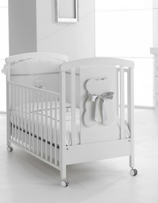 Εικόνα της Βρεφικό κρεβάτι Crib Bubu White Grey