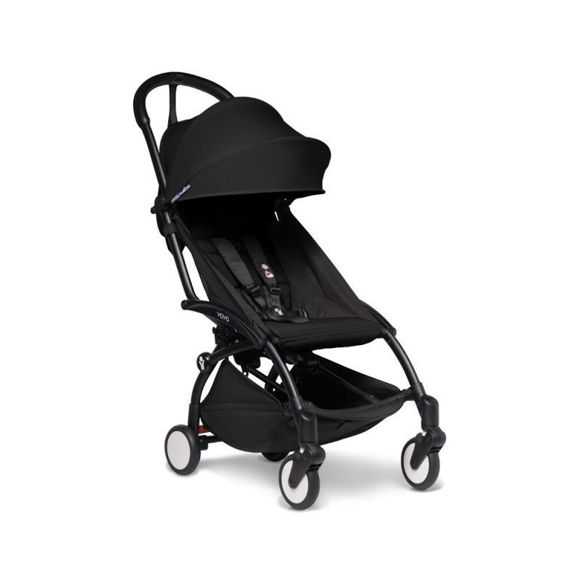 Εικόνα της Babyzen YOYO² καρότσι Black με υφάσματα για τη θέση Black 6+ & Δώρο Shopping Bag