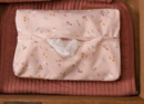 Εικόνα της Υφασμάτινη θήκη για μωρομάντηλα Little Pink Flowers Little Dutch