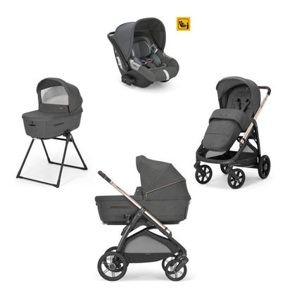 Εικόνα της Σύστημα μεταφοράς Aptica Quattro Velvet Grey / Palladio Black Darwin Infant & Δώρα αξίας 185€(Day Bag,Bάση Darwin Belted & Αδιάβροχο Κάλυμμα πορτ-μπεμπε)