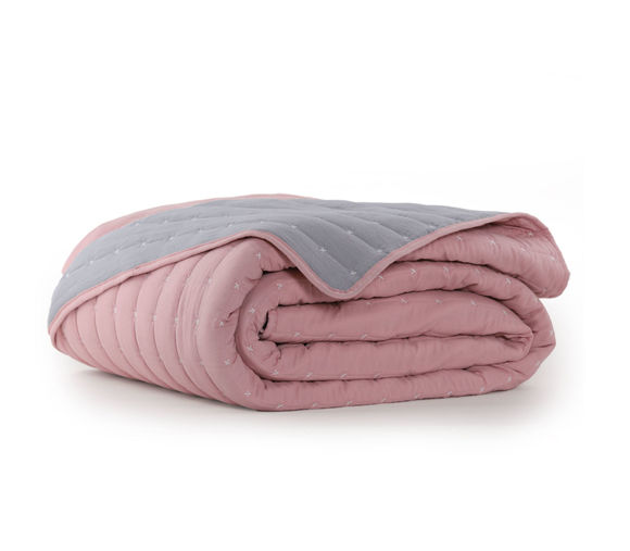 Εικόνα της ΚΟΥΒΕΡΛΙ ΥΠΕΡΔΙΠΛΟ BICOLOR-22 PINK/ GREY NEF NEF