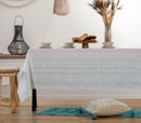 Εικόνα της ΤΡΑΠΕΖΟΜΑΝΤΗΛΟ GREYSON 140X240 OFF-WHITE/PETROL NEF NEF